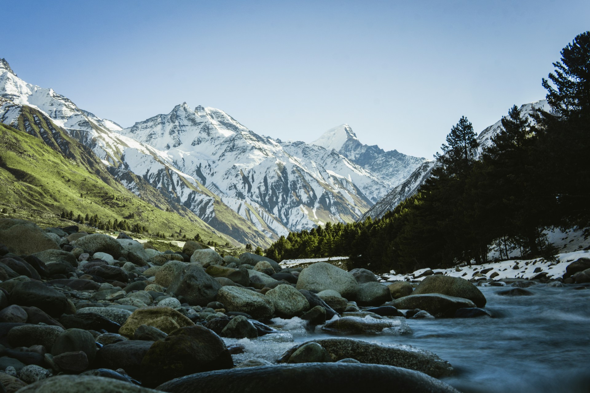 Scenic view of Himalayas/Kashmir